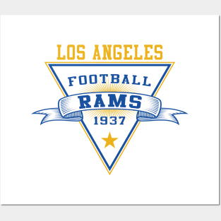 Retro Los Angeles Rams Posters and Art